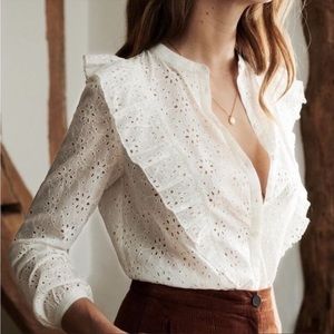 Sezane | Isaure Eyelet Blouse